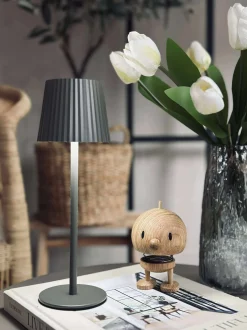 VIAMAJA Lys Og Led|Led Lamper<LED bordlampe MILLA Taupe - genopladelig