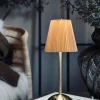 VIAMAJA Lys Og Led|Led Lamper<LED bordlampe Plisse´ beige - genopladelig