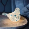 VIAMAJA Mushroom Lamper|Mushroom Lamper<LED Fugl i mundblæst glas - Hvid