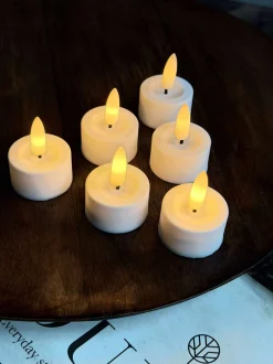 VIAMAJA Lys Og Led|Led Fyrfadslys<LED fyrfadslys 8 stk + Fjernbetjening med timer