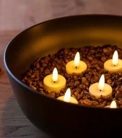 VIAMAJA Lys Og Led|Led Fyrfadslys<LED fyrfadslys Voks 4 stk