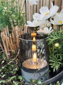 VIAMAJA Lys Og Led|Udendørs Led<LED GREY Cylinder Sæt med 3 stk - Godkendt til Inde
