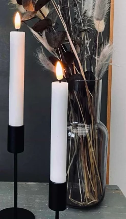 VIAMAJA Lys Og Led|Led Kronelys<LED Kronelys 2 stk Hvid – 18cm