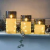 VIAMAJA Lys Og Led|Led Bloklys<LED Lys ALMA 3 stk m. fjernbetjening