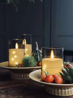 VIAMAJA Lys Og Led|Led Bloklys<LED Lys ALMA 3 stk m. fjernbetjening