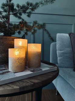 VIAMAJA Lys Og Led|Led Bloklys<LED Lys FROZEN - 3 stk