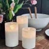 VIAMAJA Lys Og Led|Led Bloklys<LED Lys FROZEN - Hvid 3 stk