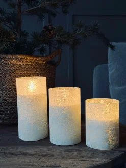VIAMAJA Lys Og Led|Led Bloklys<LED Lys FROZEN - Mint 3 stk