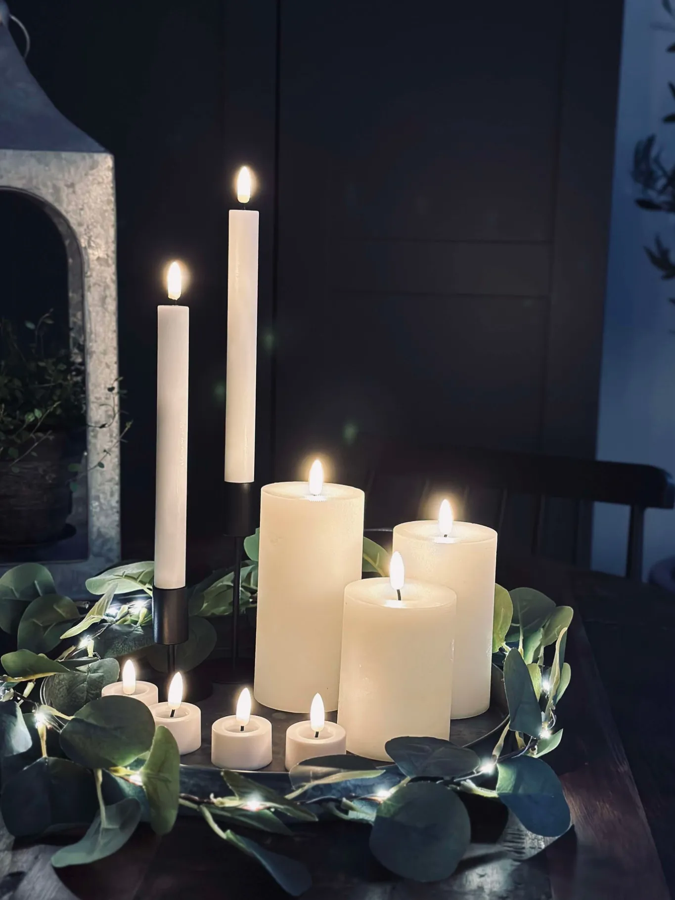 VIAMAJA Lys Og Led|Led Bloklys<LED Lys pakke med 9 LED lys - Ink fjernbetjening
