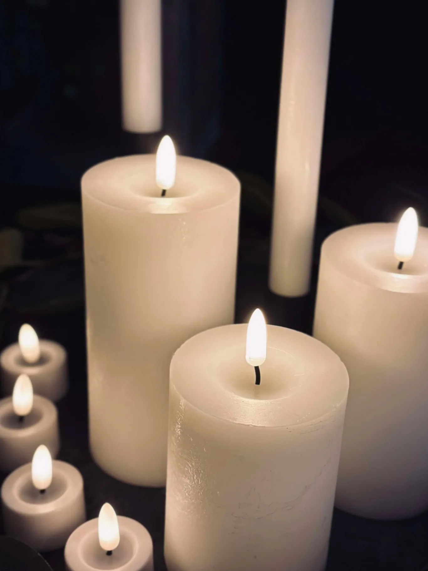 VIAMAJA Lys Og Led|Led Bloklys<LED Lys pakke med 9 LED lys - Ink fjernbetjening