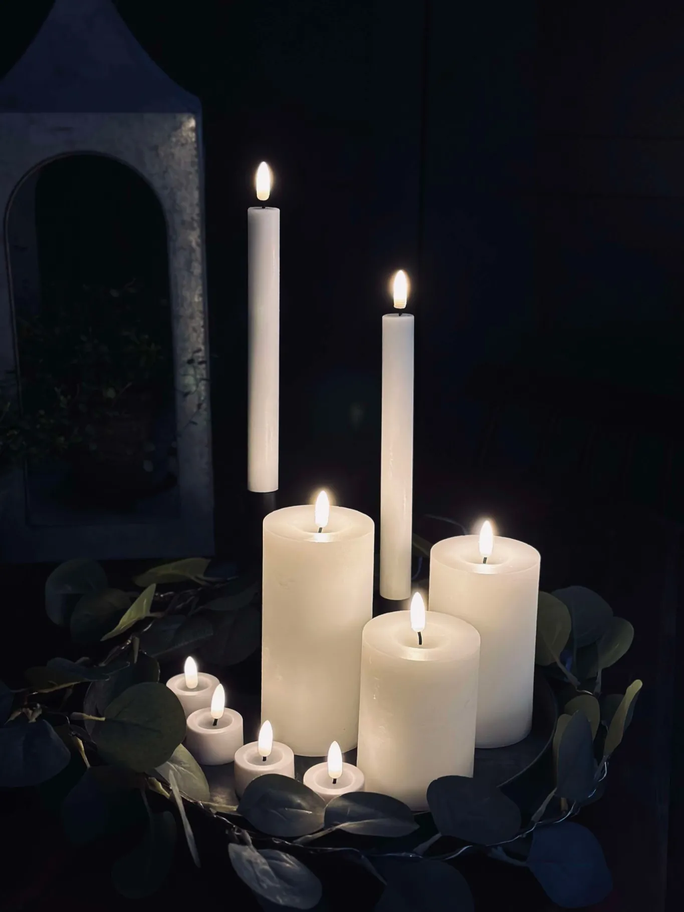 VIAMAJA Lys Og Led|Led Bloklys<LED Lys pakke med 9 LED lys - Ink fjernbetjening
