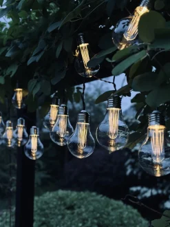 VIAMAJA Lys Og Led|Udendørs Led<LED Lyskæde med solceller - Udendørs med 10 pære