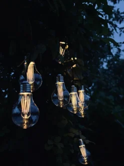 VIAMAJA Lys Og Led|Udendørs Led<LED Lyskæde med solceller - Udendørs med 10 pære