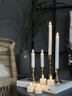 VIAMAJA Lys Og Led|Led Fyrfadslys<LED Lyspakke med 8 dele - Hvid