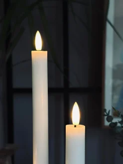 VIAMAJA Lys Og Led|Led Fyrfadslys<LED Lyspakke med 8 dele - Hvid