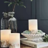 VIAMAJA Lys Og Led|Led Bloklys<LED Nature – Sæt med 3 stk og fjernbetjening