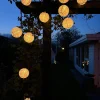 VIAMAJA Lys Og Led|Udendørs Led<Led solcelle lyskæde, 10 hvide kugler