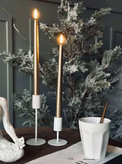 VIAMAJA Lys Og Led|Led Keglelys<LED Stagelys 2 stk - Guld 27cm