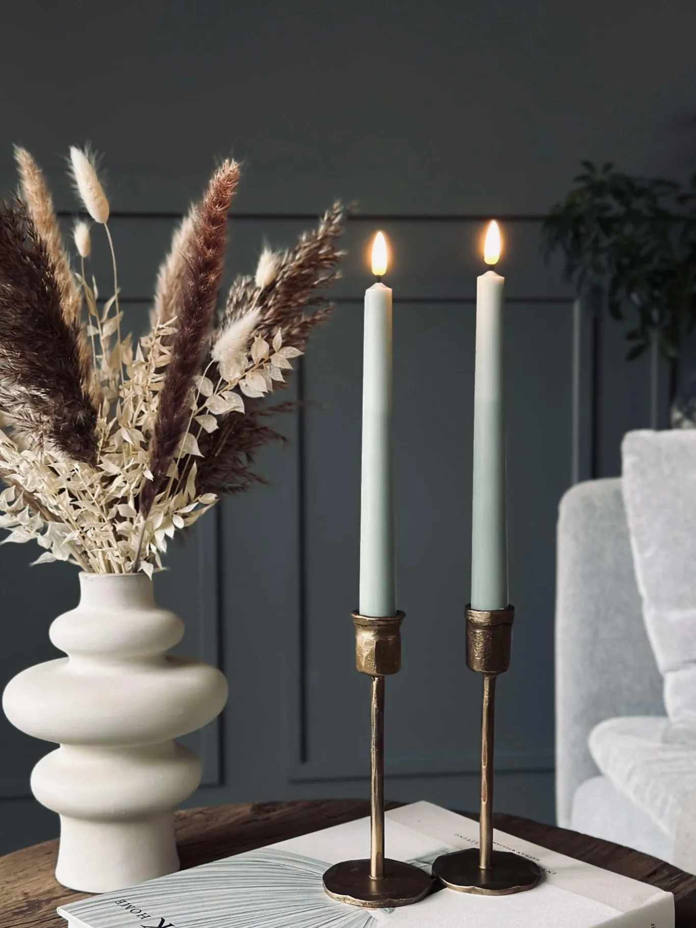 VIAMAJA Lys Og Led|Led Keglelys<LED Stagelys Mint - 2 stk