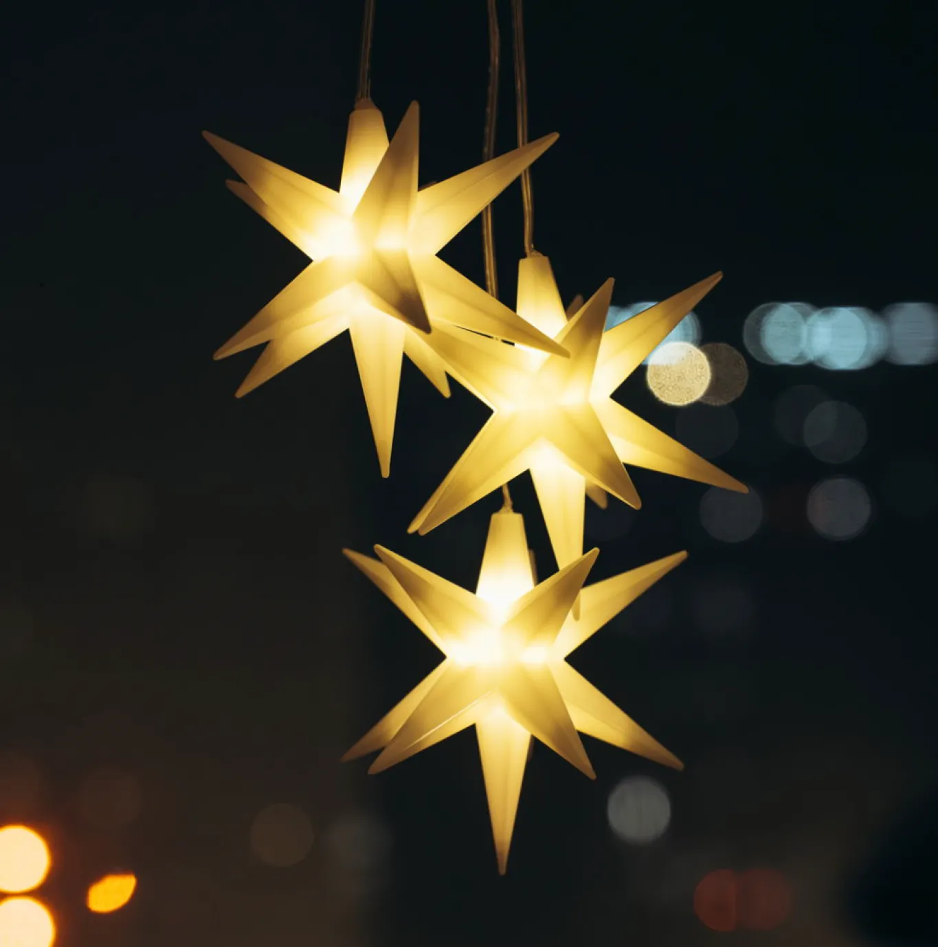 VIAMAJA Led Jul|Led Dekoration<LED stjernelys - 3 stk. sæt