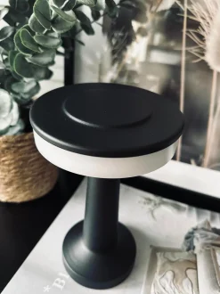 VIAMAJA Lamper|Lys Og Led<LED Touch Bordlampe genopladelig - Sort