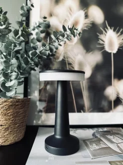 VIAMAJA Lamper|Lys Og Led<LED Touch Bordlampe genopladelig - Sort