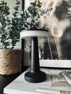 VIAMAJA Lamper|Lys Og Led<LED Touch Bordlampe genopladelig - Sort