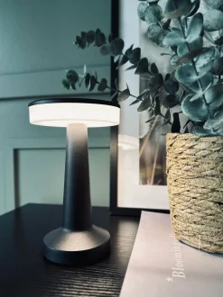 VIAMAJA Lamper|Lys Og Led<LED Touch Bordlampe genopladelig - Sort