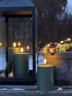 VIAMAJA Lys Og Led|Udendørs Led<LED Udendørs Bloklys - Sæt af 3 stk - Grøn