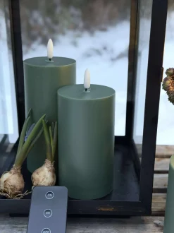 VIAMAJA Lys Og Led|Udendørs Led<LED Udendørs Bloklys - Sæt af 3 stk - Grøn