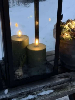 VIAMAJA Lys Og Led|Udendørs Led<LED Udendørs Bloklys - Sæt af 3 stk - Grøn