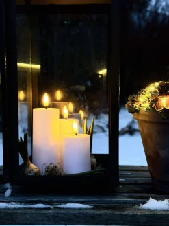 VIAMAJA Lys Og Led|Udendørs Led<LED Udendørs Bloklys Sæt af 3 stk - Hvid