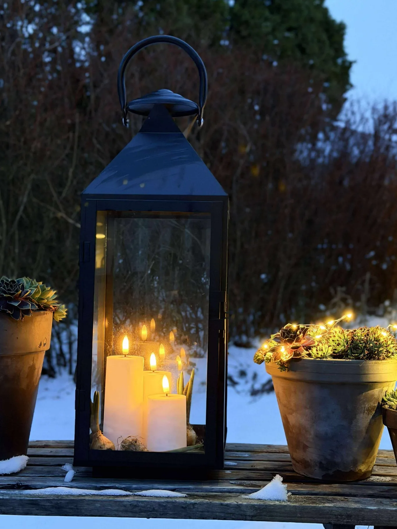 VIAMAJA Lys Og Led|Udendørs Led<LED Udendørs Bloklys Sæt af 3 stk - Hvid