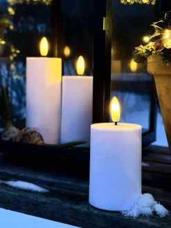 VIAMAJA Lys Og Led|Udendørs Led<LED Udendørs Bloklys Sæt af 3 stk - Hvid