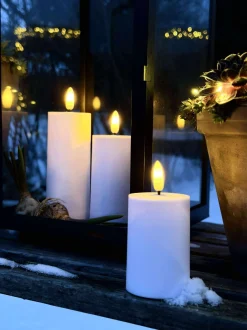 VIAMAJA Lys Og Led|Udendørs Led<LED Udendørs Bloklys Sæt af 3 stk - Hvid