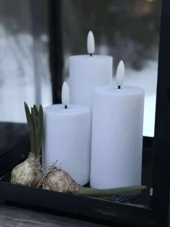 VIAMAJA Lys Og Led|Udendørs Led<LED Udendørs Bloklys Sæt af 3 stk - Hvid