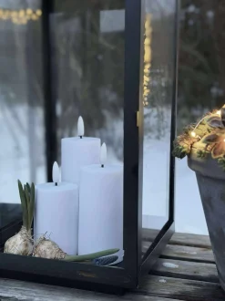 VIAMAJA Lys Og Led|Udendørs Led<LED Udendørs Bloklys Sæt af 3 stk - Hvid