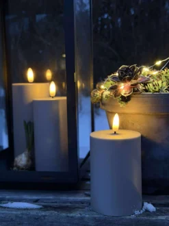 VIAMAJA Lys Og Led|Udendørs Led<LED Udendørs Bloklys sæt af 3 stk – Sand
