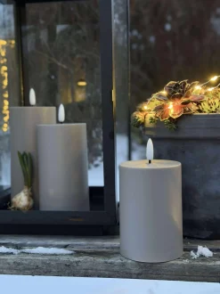 VIAMAJA Lys Og Led|Udendørs Led<LED Udendørs Bloklys sæt af 3 stk – Sand
