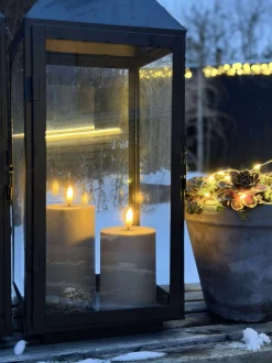 VIAMAJA Lys Og Led|Udendørs Led<LED Udendørs Bloklys sæt af 3 stk – Sand