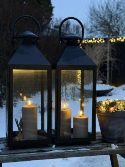 VIAMAJA Lys Og Led|Udendørs Led<LED Udendørs Bloklys sæt af 3 stk – Sand