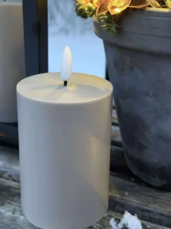 VIAMAJA Lys Og Led|Udendørs Led<LED Udendørs Bloklys sæt af 3 stk – Sand