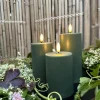 VIAMAJA Lys Og Led|Udendørs Led<LED Udendørs Bloklys sæt af 3 stk – Grøn