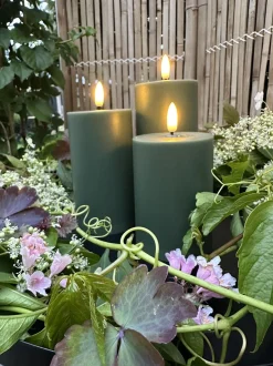 VIAMAJA Lys Og Led|Udendørs Led<LED Udendørs Bloklys sæt af 3 stk – Grøn