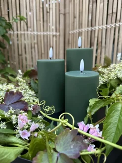 VIAMAJA Lys Og Led|Udendørs Led<LED Udendørs Bloklys sæt af 3 stk – Grøn