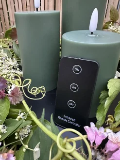 VIAMAJA Lys Og Led|Udendørs Led<LED Udendørs Bloklys sæt af 3 stk – Grøn