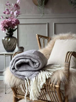VIAMAJA Tæpper Og Puder|Restparti<Lækker varm plaid – Lavendel