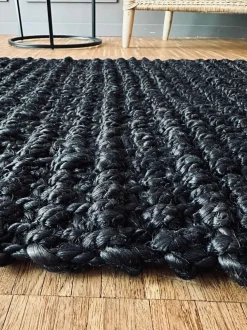 VIAMAJA Dørmåtte<Luksus måtte i black jute – 60x120cm
