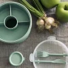 VIAMAJA Div. Køkken|Køkken Opbevaring<Lunchbox m. dressing kop - Grøn