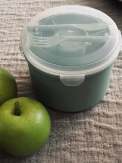 VIAMAJA Div. Køkken|Køkken Opbevaring<Lunchbox m. dressing kop - Grøn